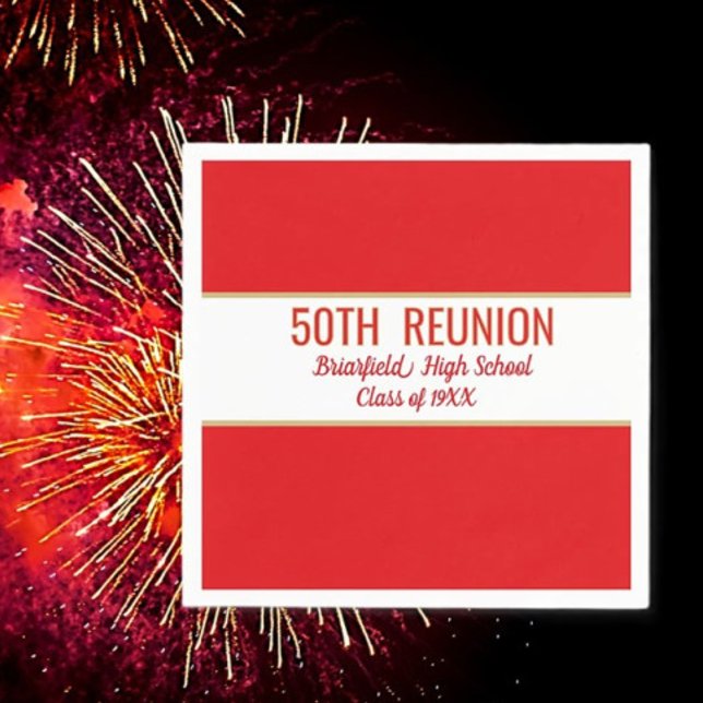 Class Reunion custom party Napkins (Creator Uploaded)