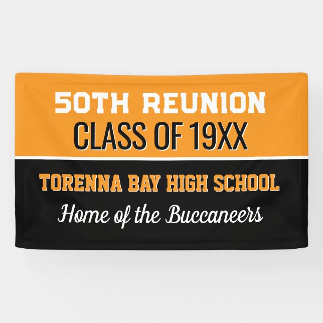Class Reunion! CUSTOMIZED 50th Reunion banner (Horizontal)