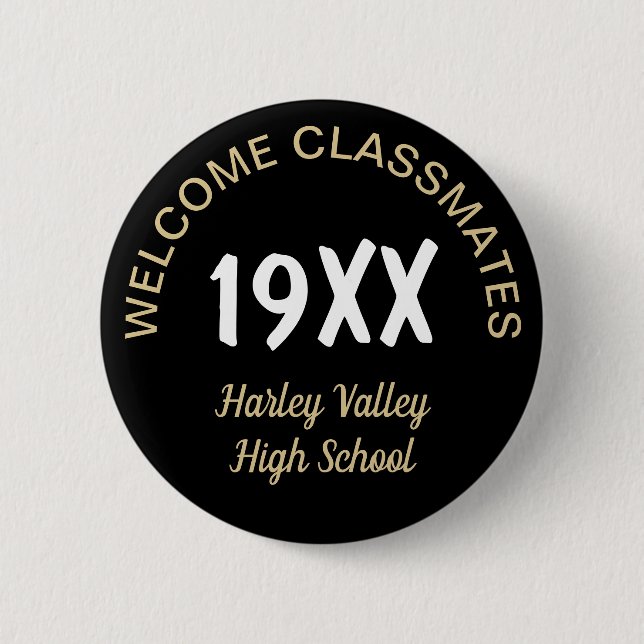 Class Reunion fun! Custom reunion button (Front)