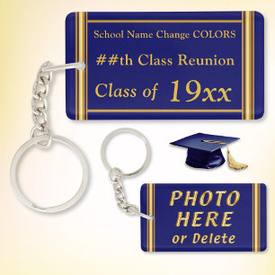 Class Reunion Keepsake Ideas, Any Year, Colours Key Ring