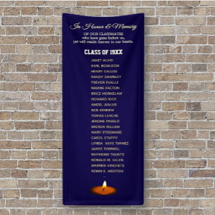 Class Reunion Memorial Tribute Vertical Banner