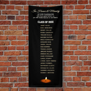 Class Reunion Memorial Tribute Vertical  Banner