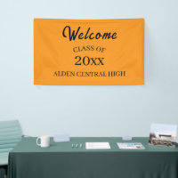 Class Reunion Orange and Black Welcome