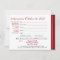 Class Reunion Varsity Stripe Response Card