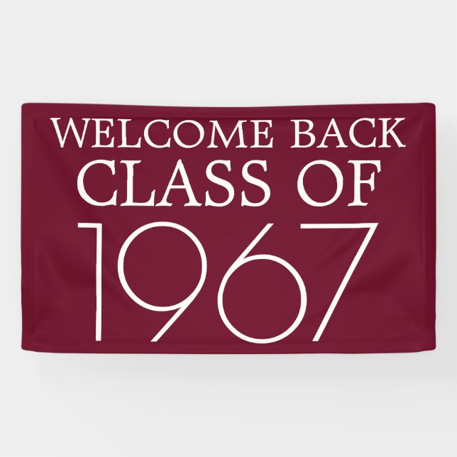 Class Reunion | Welcome Back Banner (Horizontal)