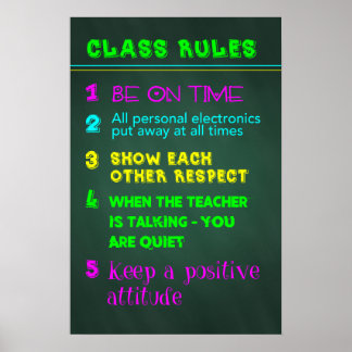 Class Rules Poster