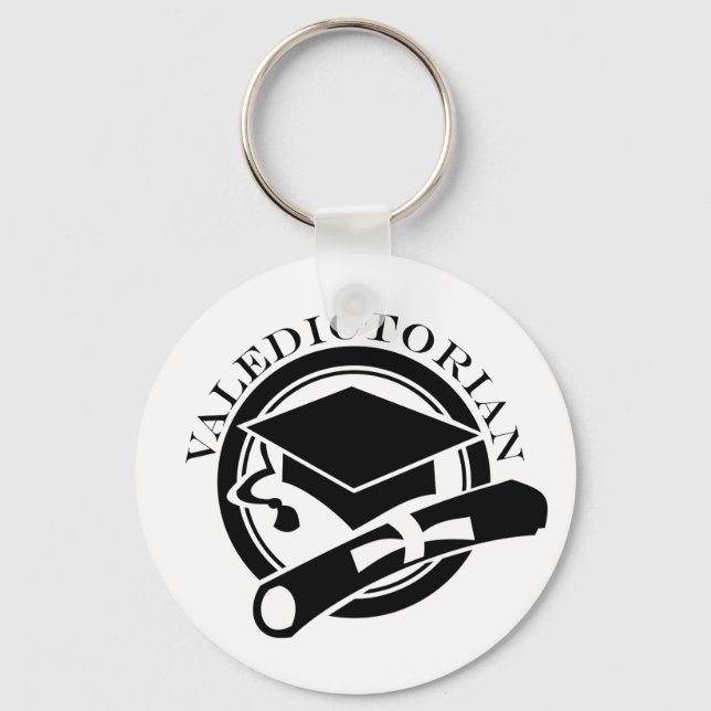 Class Valedictorian Gift Key Ring (Front)