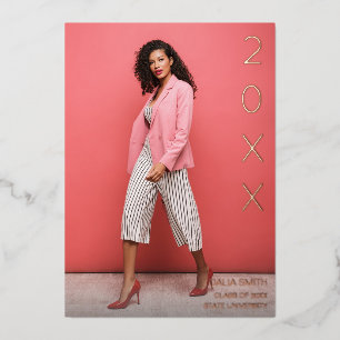 Class Year Foil Graduate Announcement