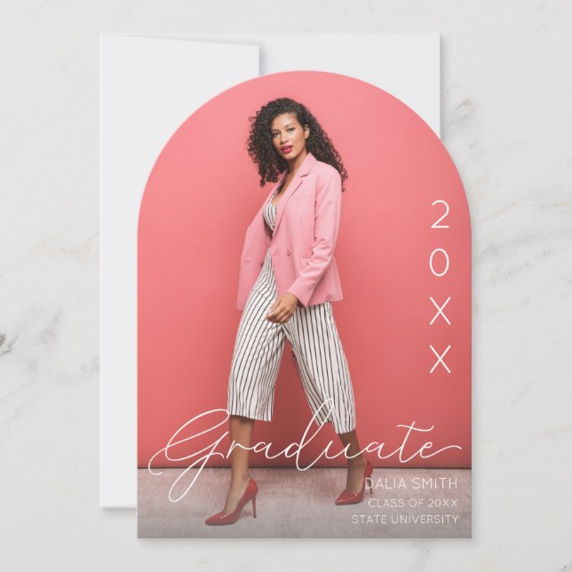 Class Year Graduate Photo Announcement Arc (Front)