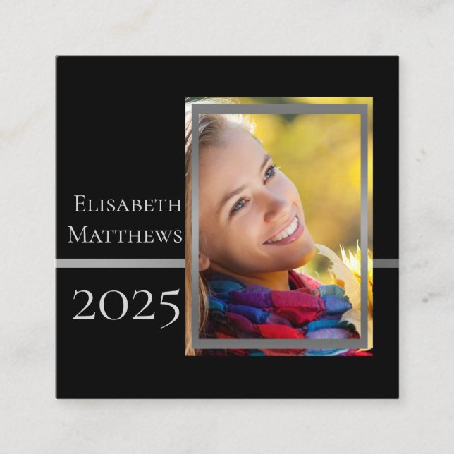 Class Year Graduation Insert Name | Photo Cards (Front)