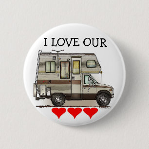 ClassC Camper RV Magnets 6 Cm Round Badge