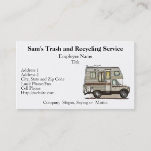 ClassC Camper RV Magnets Business Card