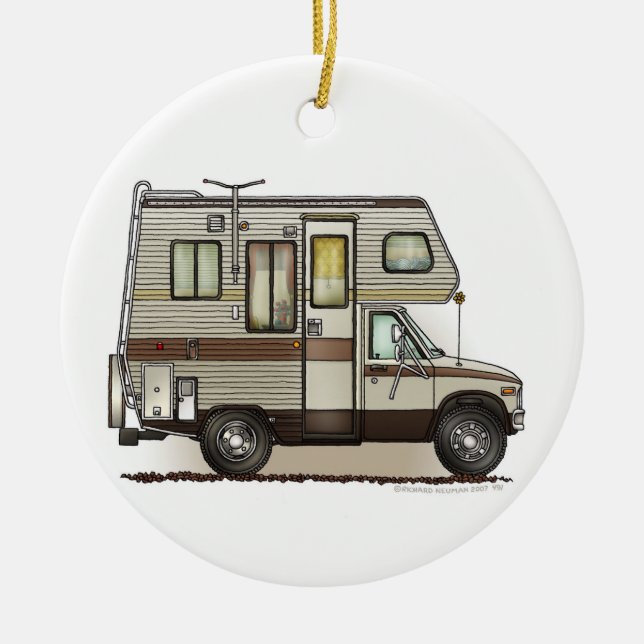 ClassC Camper RV Magnets Ceramic Tree Decoration (Front)