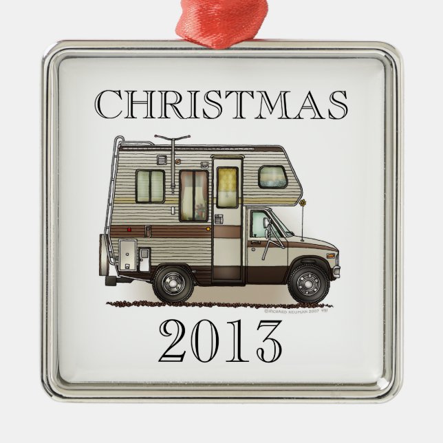 ClassC Camper RV Magnets Metal Tree Decoration (Front)