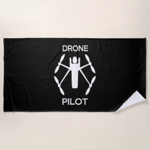 Classes Drone Pilot Beach Towel