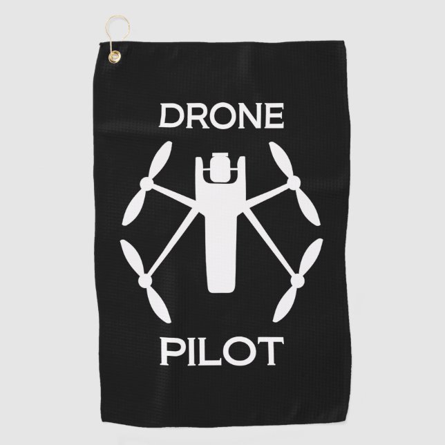 Classes Drone Pilot Golf Towel (Front)