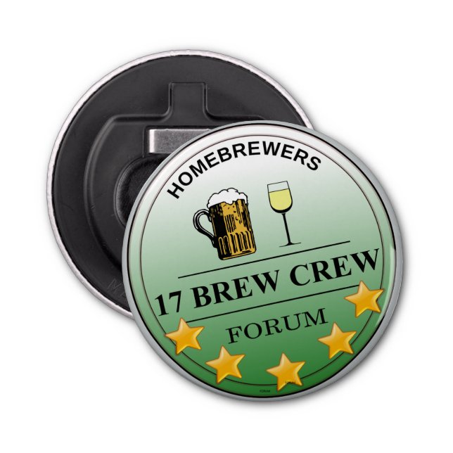 Classic 17 Brew Crew bottle opener key chain (Front)