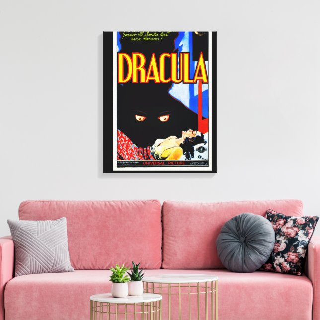 Classic '1931' DRACULA Canvas Print (Insitu(LivingRoom))