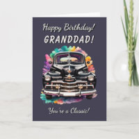 Classic 1940 Car Granddad You're Classic Birthday