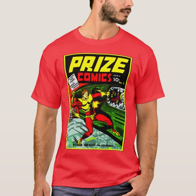 Classic 1940's PRIZE Comics T-Shirt  (Front)