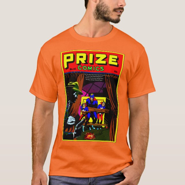 Classic 1940's PRIZE Comics T-Shirt (Front)