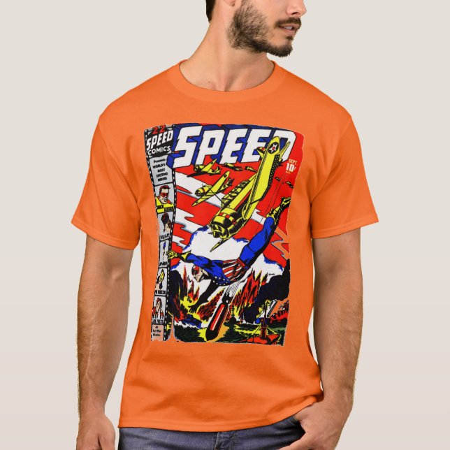 Classic 1940's SPEED Comics T-Shirt (Front)