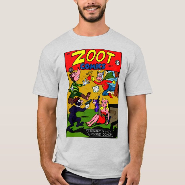Classic 1940's ZOOT Comics T-Shirt (Front)