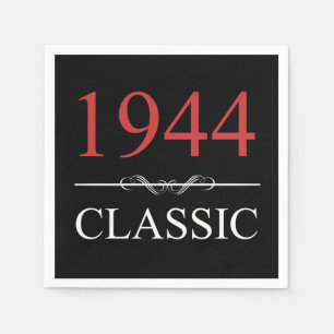Classic 1944 80th Birthday Napkin