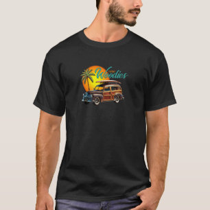 Classic 1950 Woodie Wagon, Vintage Station Wagon R T-Shirt