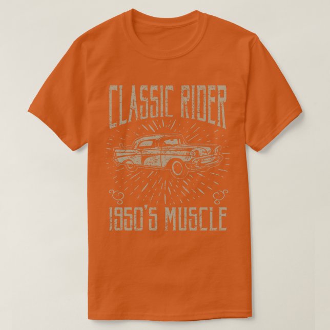 Classic 1950s Muscle T-Shirt (Design Front)