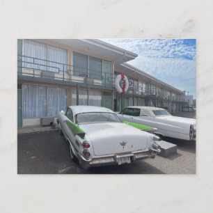 Classic 1950s White Cadillac  Postcard
