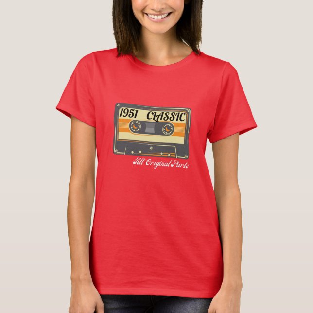 Classic 1951 Retro Cassette Edition T-Shirt (Front)