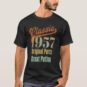 Classic 1957 Birthday Car Enthusiasts T-Shirt