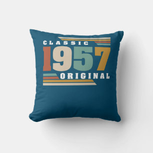 Classic 1957 Original 65th Birthday 65 Year Old Cushion
