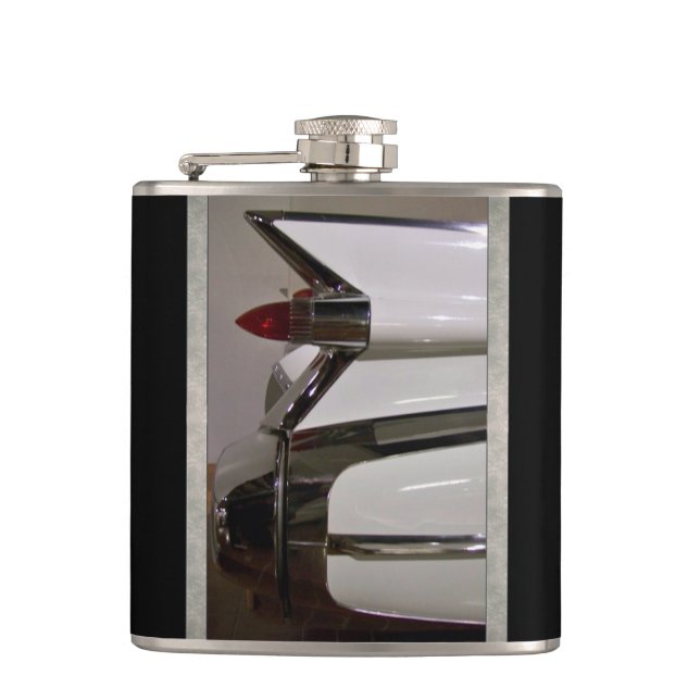 Classic 1959 Cadillac Fin 6 oz. Hip Flask (Front)