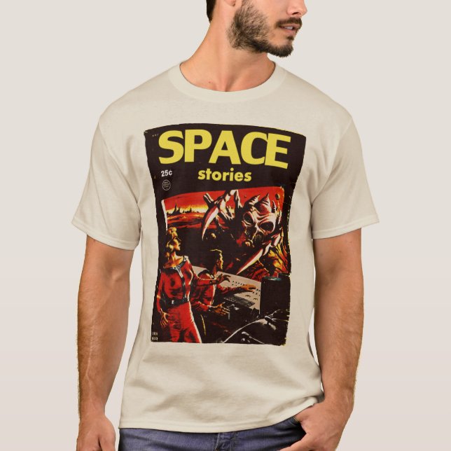 Classic 1960's SPACE Stories T-Shirt  (Front)