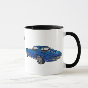 Classic 1963 Blue Corvette DAD Coffee Mug