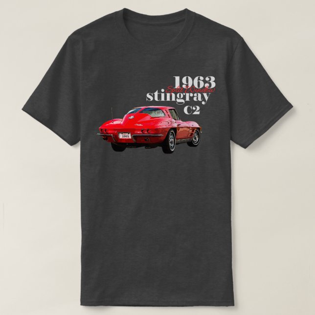 Classic 1963 Stingray Split Window American Sports T-Shirt (Design Front)