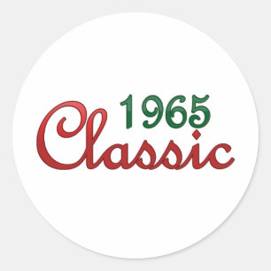 Classic 1965 round sticker