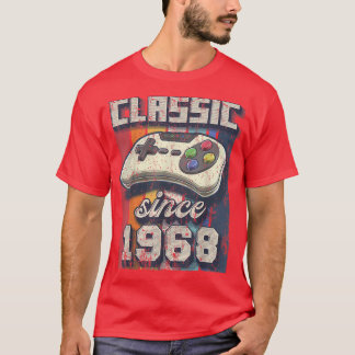 Classic 1968 54th Birthday Retro Video Game Contro T-Shirt
