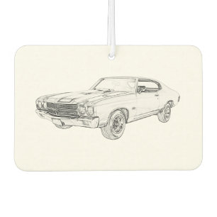 Classic 1970 Chevy Chevelle Bowtie Muscle Car Car Air Freshener