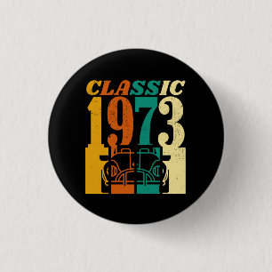 Classic 1973 52nd Birthday 3 Cm Round Badge