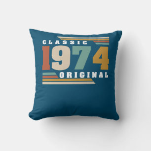 Classic 1974 Original 48th Birthday 48 Year Old Cushion