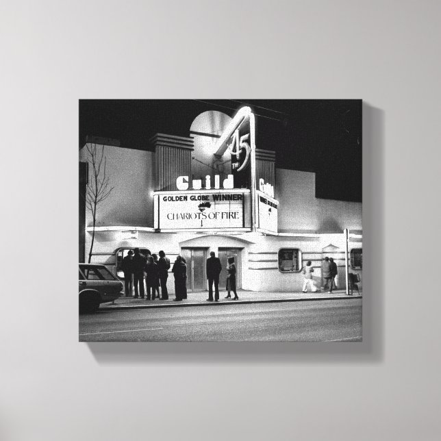 Classic 1980's Movie Theatre Canvas Print (Front)