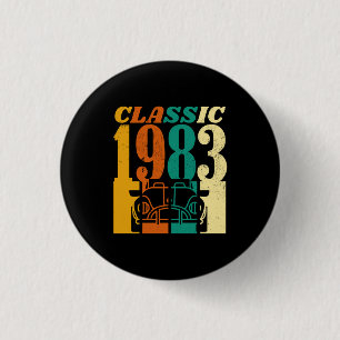 Classic 1983 43rd Birthday 3 Cm Round Badge