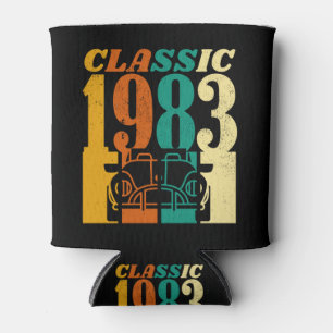 Classic 1983 Vintage Car 40th Birthday Can Cooler