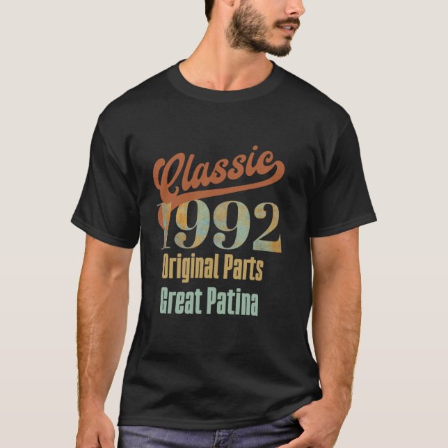Classic 1992 Birthday Design Car Enthusiasts Long  T-Shirt (Front)
