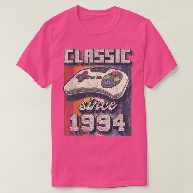 Classic 1994 28th Birthday Retro Video Game Contro T-Shirt (Design Front)