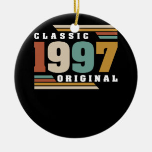 Classic 1997 Original 25th Birthday 25 Year Old Ceramic Tree Decoration