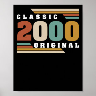 Classic 2000 Original 22nd Birthday 22 Year Old Poster